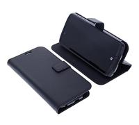 foto-kontor Étui Compatible avec CrossCall Core M6 Protection Book Style Case Housse Portefeuille pour téléphone Smartphone Coque à Rabat Support Pochette Noir