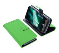 foto-kontor Étui Compatible avec Doro Aurora A10 / A11 Protection Book Style Case Housse Portefeuille pour téléphone Smartphone Coque à Rabat Support Pochette Vert