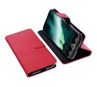 foto-kontor Étui Compatible avec Doro Aurora A30 Protection Book Style Case Housse Portefeuille pour téléphone Smartphone Coque à Rabat Support Pochette Rouge