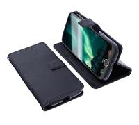 foto-kontor Étui Compatible avec Doro Aurora A30 Protection Book Style Case Housse Portefeuille pour téléphone Smartphone Coque à Rabat Support Pochette Noir