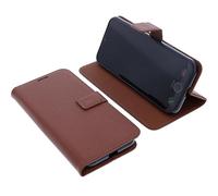 foto-kontor Étui Compatible avec Doro Aurora A30 Protection Book Style Case Housse Portefeuille pour téléphone Smartphone Coque à Rabat Support Pochette Brun