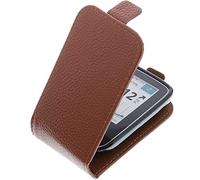foto-kontor Étui de Protection Brun Compatible avec Abbott Freestyle Libre 2 Flip Style