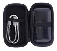 foto-kontor Étui de protection rigide compatible avec TP-Link M7450 Wireless Pocket - Résistant aux chocs - Imperméable - Avec mousqueton - Accessoires - Noir
