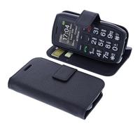 foto-kontor Housse Compatible avec Artfone C1 4G Volte Style Livre Noir Coque de Protection Portefeuille