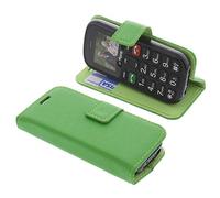 foto-kontor Housse Compatible avec Artfone GSM Style Livre Vert Coque de Protection Portefeuille