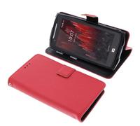 foto-kontor Housse Compatible avec CrossCall Core M5 Style Livre Rouge Coque de Protection Portefeuille