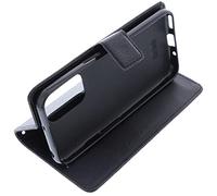 foto-kontor Housse Compatible avec Doro 8110/8110 Plus / 8100/8100 Plus Style Livre Noir Coque de Protection Portefeuille