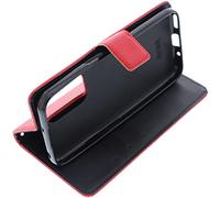 foto-kontor Housse Compatible avec Doro 8110/8110 Plus / 8100/8100 Plus Style Livre Rouge Coque de Protection Portefeuille