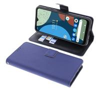 foto-kontor Housse Compatible avec Fairphone 4 Style Livre Bleu Coque de Protection Portefeuille