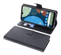 foto-kontor Housse Compatible avec Fairphone 4 Style Livre Noir Coque de Protection Portefeuille