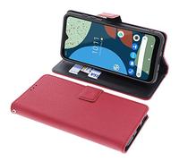 foto-kontor Housse Compatible avec Fairphone 4 Style Livre Rouge Coque de Protection Portefeuille
