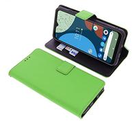 foto-kontor Housse Compatible avec Fairphone 4 Style Livre Vert Coque de Protection Portefeuille
