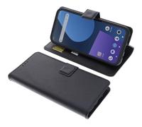 foto-kontor Housse Compatible avec Fairphone 5 Style Livre Noir Coque de Protection Portefeuille