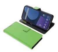 foto-kontor Housse Compatible avec Fairphone 5 Style Livre Vert Coque de Protection Portefeuille