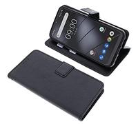 foto-kontor Housse Compatible avec Gigaset GS3 Style Livre Noir Coque de Protection Portefeuille