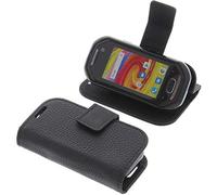 foto-kontor Housse Compatible avec Unihertz Atom Style Livre Noir Coque de Protection Portefeuille
