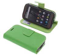 foto-kontor Housse pour Cubot Kingkong Mini Style Livre Vert Coque de Protection Portefeuille