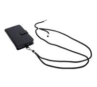 foto-kontor Sac à Bandoulière pour Téléphone Portable Compatible avec Doro 8200/8210 Sac Book Style Protection Sac chaîne de Portable Housse Bande de Portable Noir