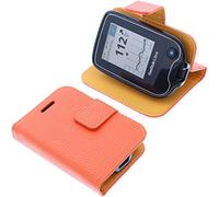 foto-kontor Sac pour Livre de Protection Compatible avec Abbott Freestyle Libre 2 Book Style Orange Etui
