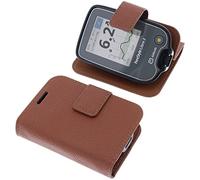 foto-kontor Sac pour Livre de Protection Compatible avec Abbott Freestyle Libre 3 Book Style Brun Etui