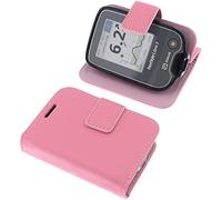 foto-kontor Sac pour Livre de Protection Compatible avec Abbott Freestyle Libre 3 Book Style Rose Vif Etui