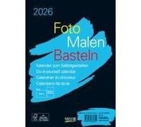 Foto-Malen-Basteln Bastelkalender A5 Schwarz 2026