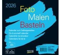 Foto-Malen-Basteln Bastelkalender Schwarz Quer 2026