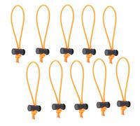 Foto & Tech 10-pack Multipurpose Extra épais Bascule Cravate/serre-câbles et organisateur/réglable Fouette/boucle élastique/Instant offrant Killer/Tangle Tamer/Gestion des câbles pour cordon & câble réutilisable (Orange)