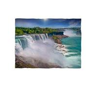 fotobar!Style Couverture Polaire d'environ 180 x 135 cm Chutes du Niagara - American Falls et Horseshoe Fall