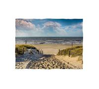 fotobar!Style Couverture Polaire d'environ 180 x 135 cm Frise Orientale - en mer du Nord