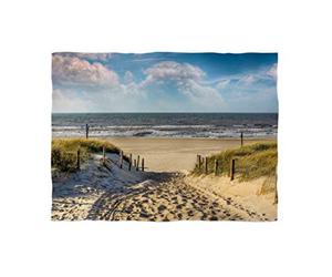 fotobar!Style Couverture Polaire d'environ 180 x 135 cm Frise Orientale - en mer du Nord