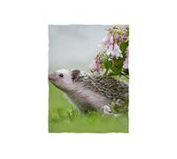 fotobar!Style Petite Couverture Photo en Polaire, env. 100 x 135 cm, ourlée, Motif Issu du Calendrier Africain Blanc