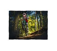 fotobar!style Photo - Couverture Polaire - Environ 135 x 180 cm - Motif : Downhill Moments, 905903, 135x100 cm