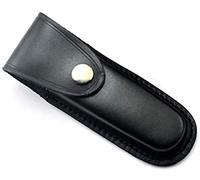 FOTOBETTER Etui Cuir pour Couteau Pliant, Housse Couteau à Cran en Cuir Pliant avec Fermeture par Pression et Système d'attache à la Ceinture pour Couteau de Poche
