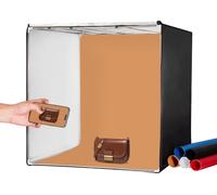 Fotobox 815x815x815mm - Kit Studio Photo avec caisson lumineux 80W - 5600K éclairage photographique - 210LED lumière pour des prises de vue professionnelles