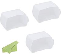 Fotoconic Lot de 3 diffuseurs de rebond pour flash Godox V860II V850II V860 V850 TT685 TT600 Blanc doux
