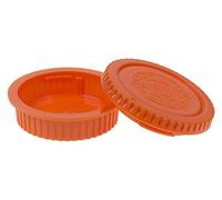 Fotodiox Ensemble Corps et Bouchon d'objectif arrière compatibles avec Tous Les appareils Photo et objectifs Canon EOS EF/EF-s - Orange