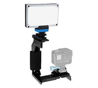 Fotodiox GoTough Kit de prise en main avec lumière Pico Rayon de facteur - Support d'éclairage en métal compatible avec les caméras GoPro Hero et les supports d'adaptateur