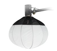 Fotodiox Lanterne à lumière 26 in (65 cm) Globe - Globe à lumière Pliable avec Elinchrom Adaptateur Speedring pour Elinchrom et Compatible