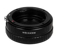 Fotodiox Pro Adaptateur de monture d'objectif avec Macro Helicoid - pour Objectif Nikon G -D type à Caméra Numérique sans Miroir -Mirrorless Digital Camera Système Micro Four Thirds -MFT/ Micro 4/3 comme Panasonic Lumix G DMC-GH4 et Black Magic Pocket Cinema Camera
