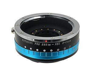 Fotodiox Pro Iris Lens Mount Adapter Compatible with Canon EOS EF Full Frame Lenses on Sony E-Mount Cameras