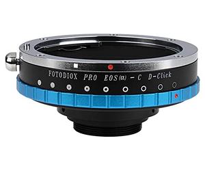 Fotodiox Pro Iris Lens Mount Adapter Compatible with Canon EOS EF Lenses to C-Mount Cameras