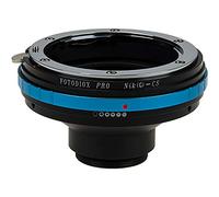 Fotodiox Pro Lens Mount Adapter - Compatible with Nikon F Mount G-Type D/SLR Lenses to to CS-Mount (1" Screw Mount) Cine & CCTV Camera Body with Built-in Aperture Control Dial