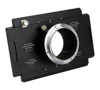 Fotodiox Pro Lens Mount Adapter, Fujifilm G-Mount GFX Back to Large Format 4x5 View Cameras avec Graflok Rear Standard (avec Shift / Stitch Adapter) (4x5-GFX-Pro)