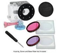Fotodiox Pro WonderPana Go H3 Underwater Kit GoTough système adaptateur de filtre pour GoPro Hero3 Boîtier étanche avec 2 Eau Correction du filtre (Rose-Rose et Violet-Violet)
