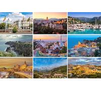 Fotografie Torsten Ackermann Lot de 9 cartes postales Espagne - Photos de Barcelone, Madrid, Séville, Majorque, Malaga, Costa, Brava, Andalousie, Asturies, Picos de Europe, Cantabrie