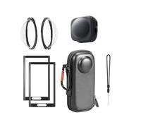 Fotoleey Kit de protection pour Insta360 X5 - Coque rigide, capuchon d'objectif, protecteur d'objectif et protecteurs d'écran