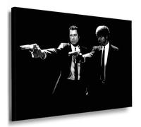 Fotoleinwand24 Image sur châssis Pulp Fiction AA0168 - Noir/blanc - 120 x 80 cm