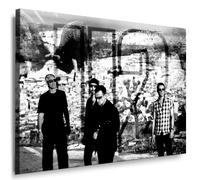 Fotoleinwand24 U2 Bono Impression sur toile montée sur châssis Motif étoiles de musique 100 x 70 cm