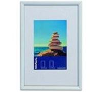 MAUL Cadre photo MAULdesign en aluminium 10 x 15 cm Portrait/Paysage Passe-partout Argenté
